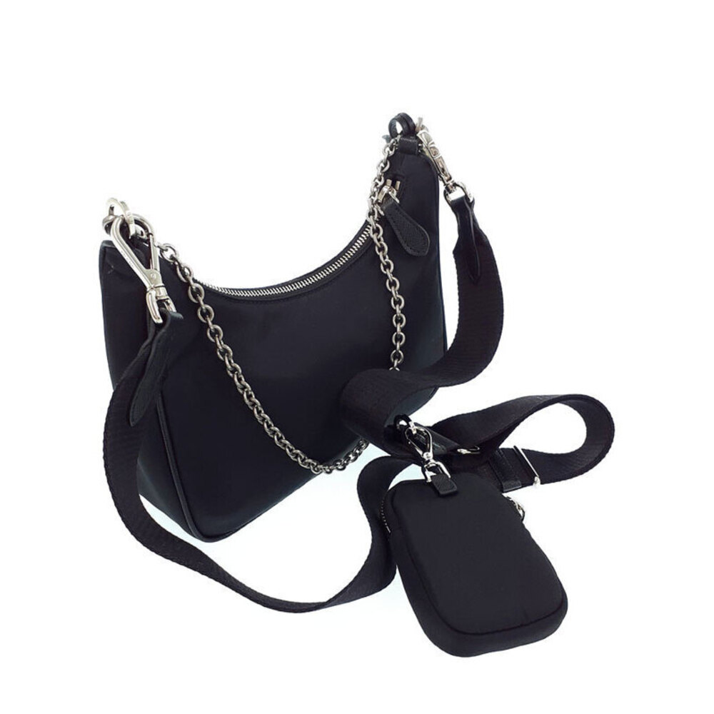 Prada Bag Leather Shoulder 2005 ReEdition Saffiano Chain